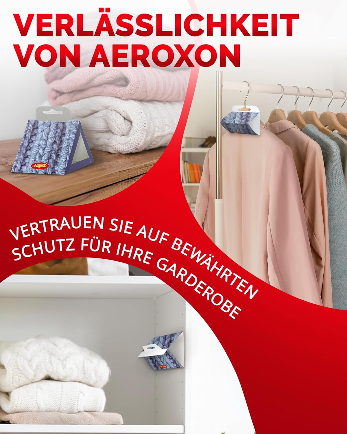 Thumbnail 6 de Aeroxon Mottenfalle Kleidermotten – 6er Set Pheromonfallen für Kleiderschrank