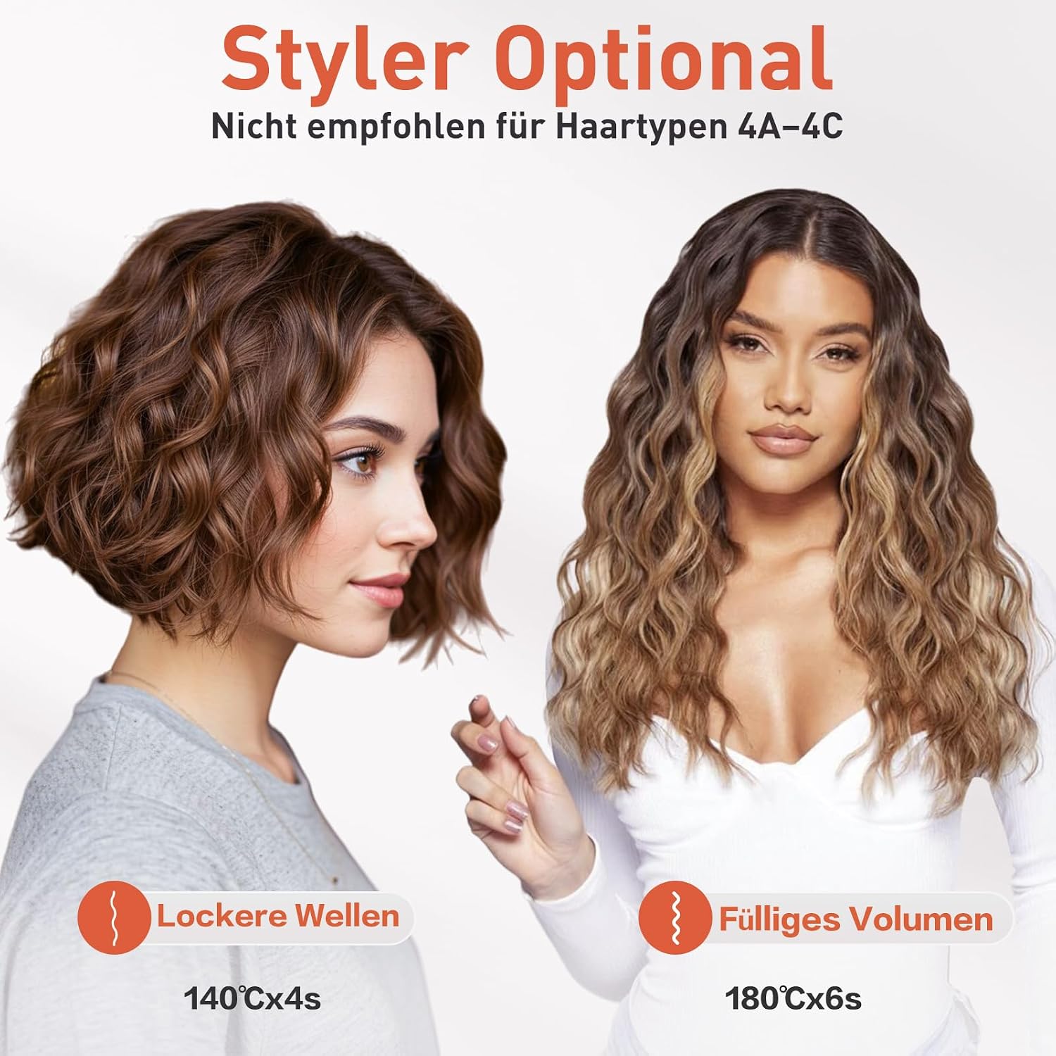 Thumbnail 5 de TANSHINE 32mm Welleneisen – Mermaid Beach Waves mit 5 Temperaturstufen