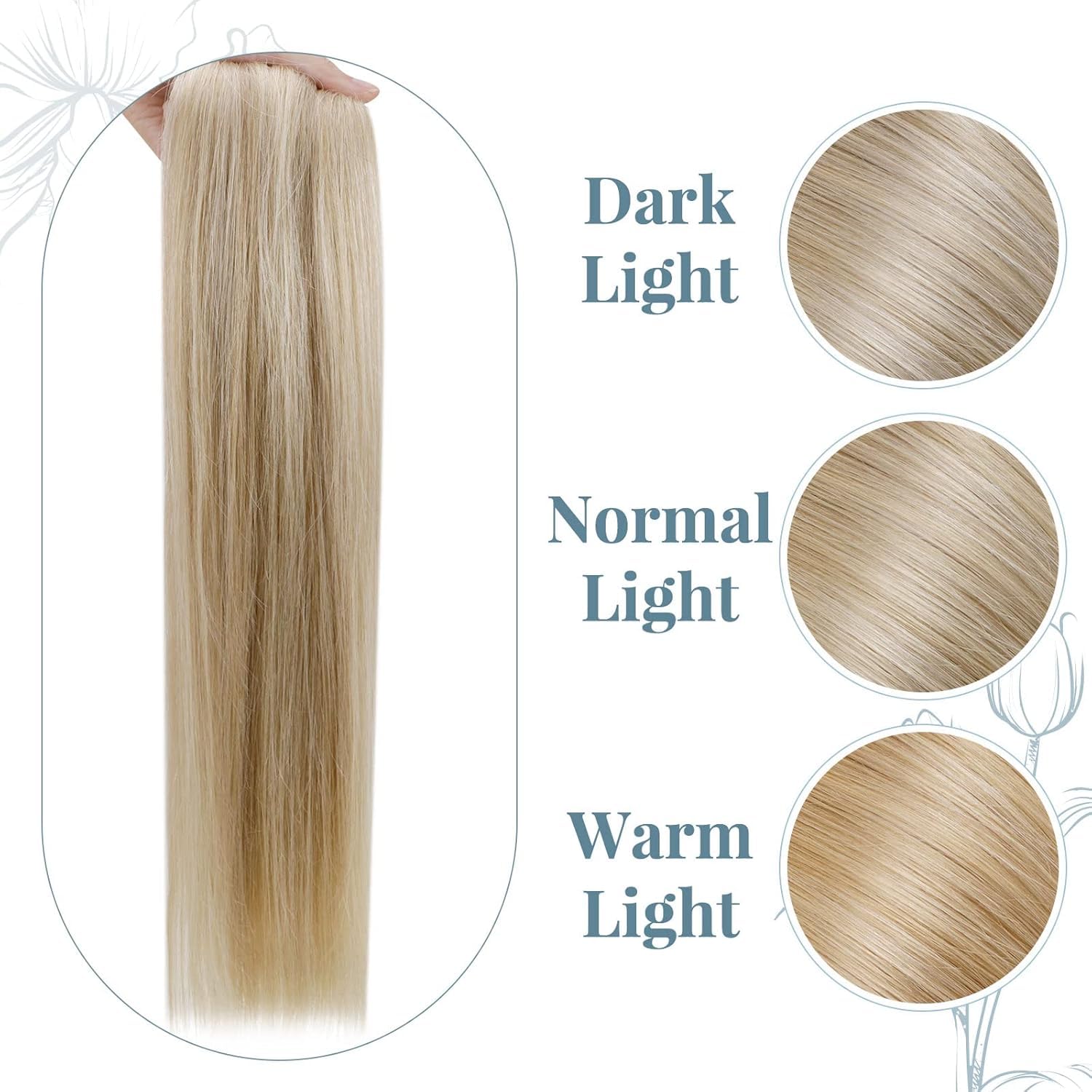 Thumbnail 6 de RUNATURE Echthaar Clip Blond 45 cm