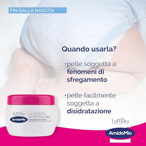 Detalle de Euphidra AmidoMio Pasta di Hoffmann 300 g: protezione lenitiva per la pelle delicata del bambino
