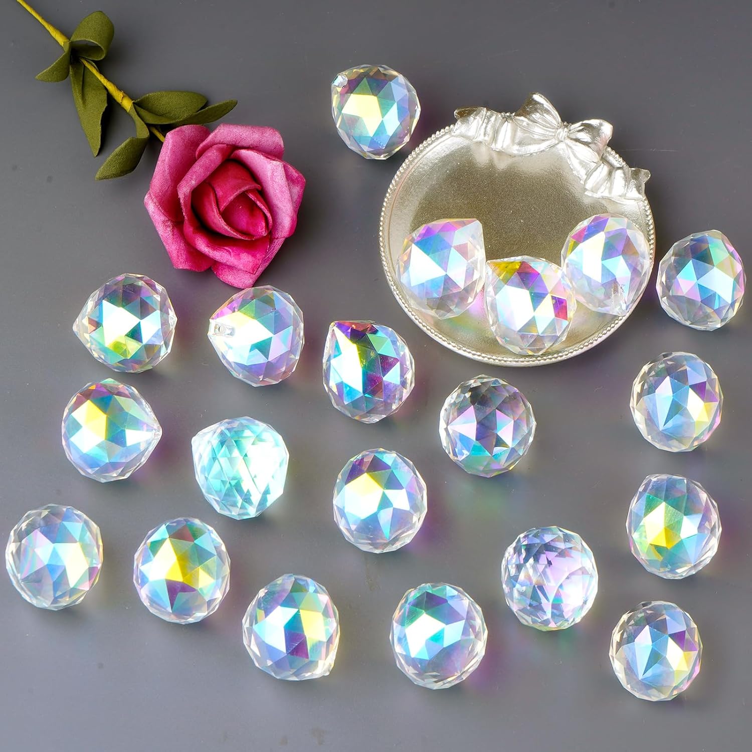 Detalle de JYNTERPLAY Kristallkugel Sonnenfänger Set mit 20 Stück