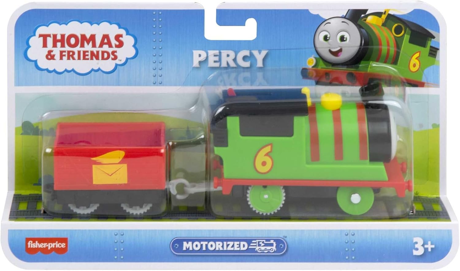 Thumbnail 5 de Thomas & Friends Motorised Toy Train Percy (Battery-Powered) with Tender, HDY60 for ages 3+