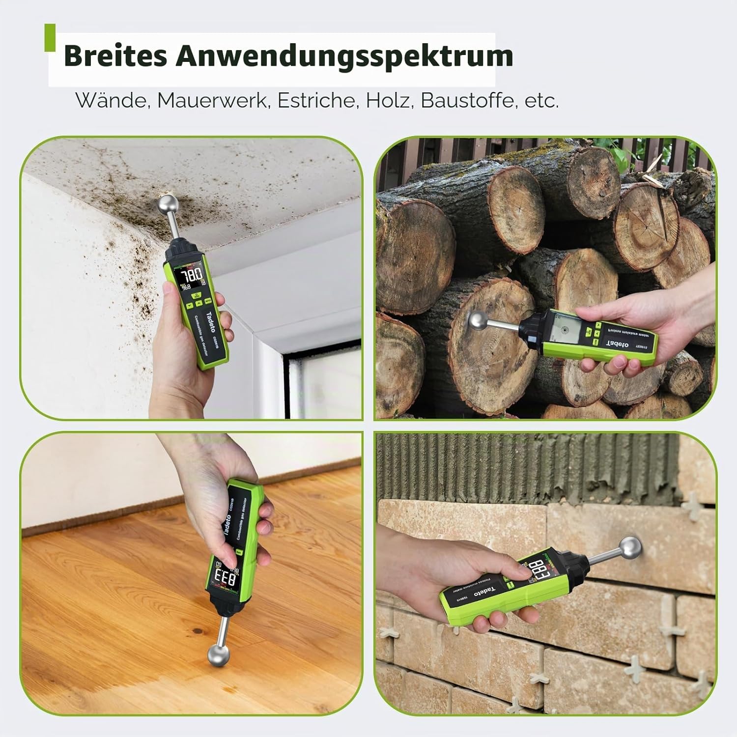 Detalle 1 de Feuchtigkeitsmessgerät 40 mm Tiefenmessung