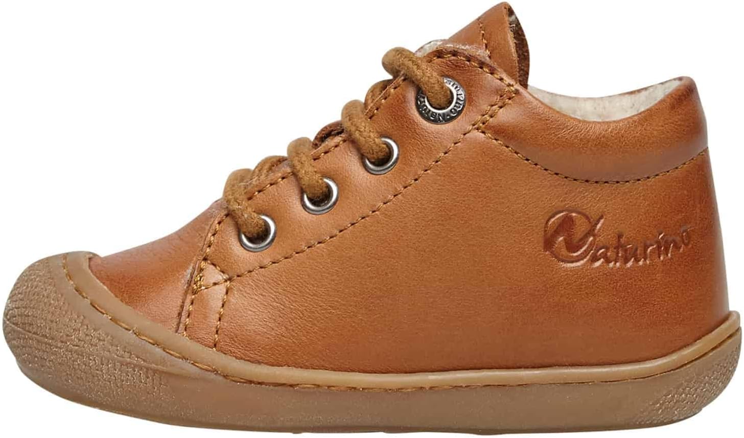 Detalle de Naturino Unisex Kid's Cocoon First Walker Shoe: prima camminata in pelle con interni in lana