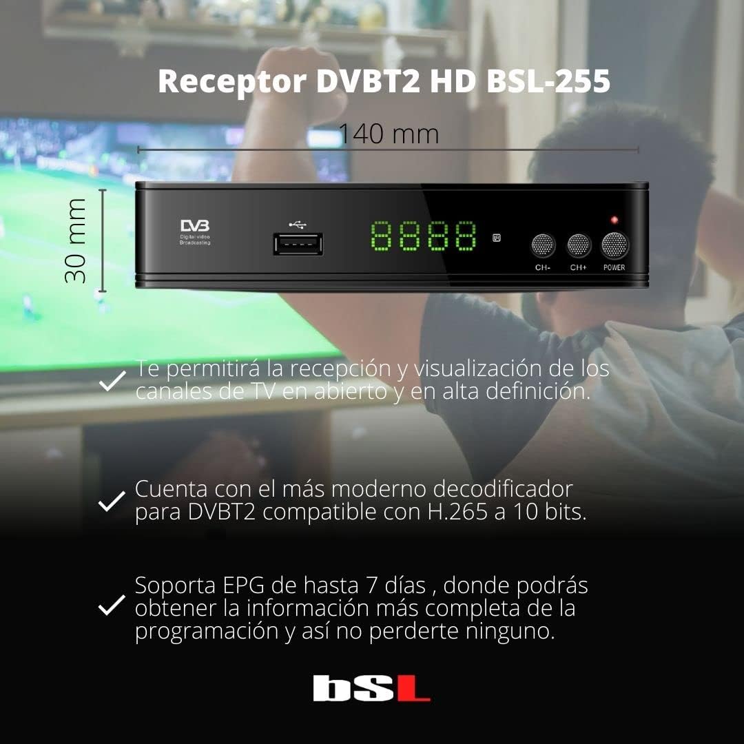 Thumbnail 4 de BSL-255 DVBT2 Receiver 1080P