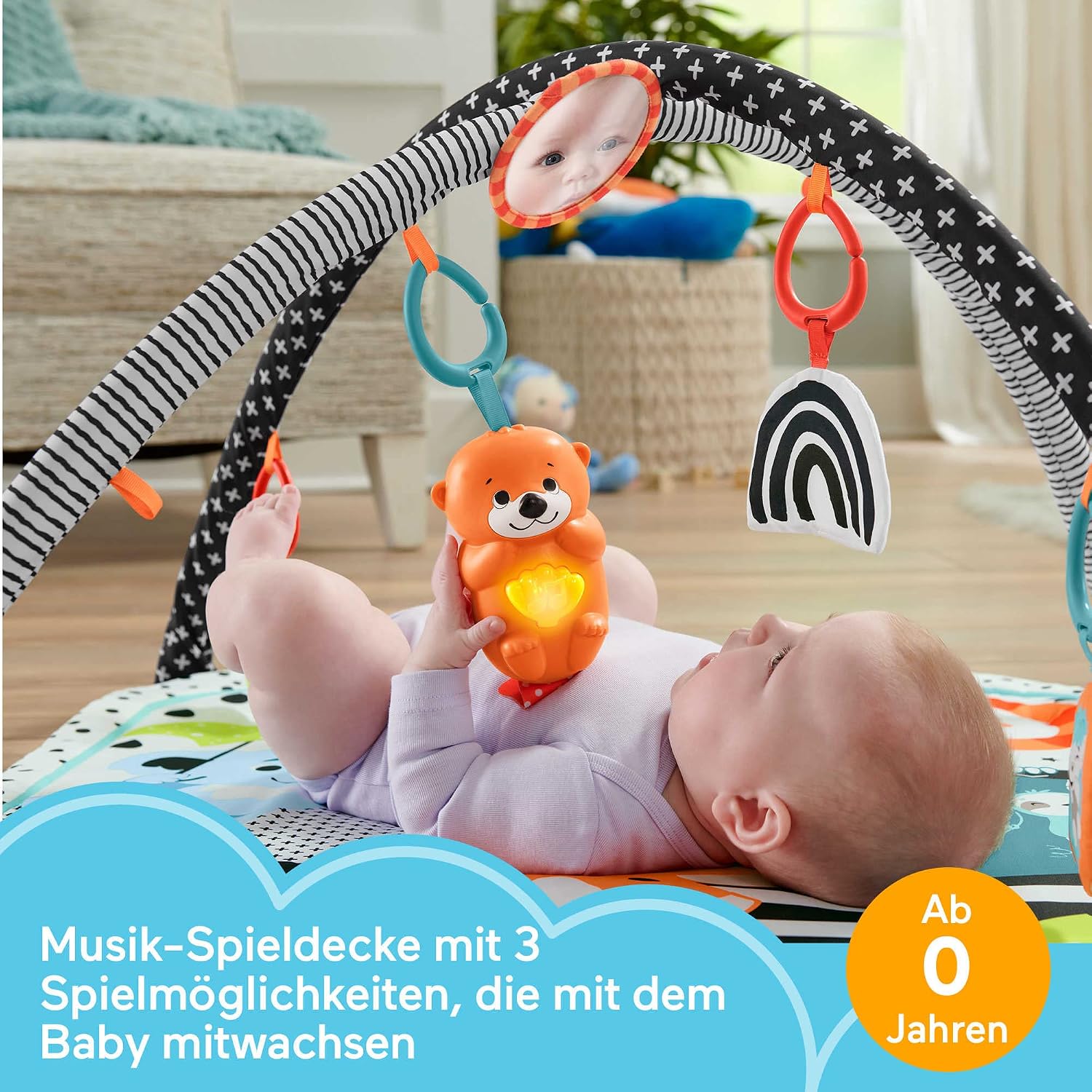Detalle 2 de Tierfreunde Kontrast-Spieldecke HPF39 mit Licht