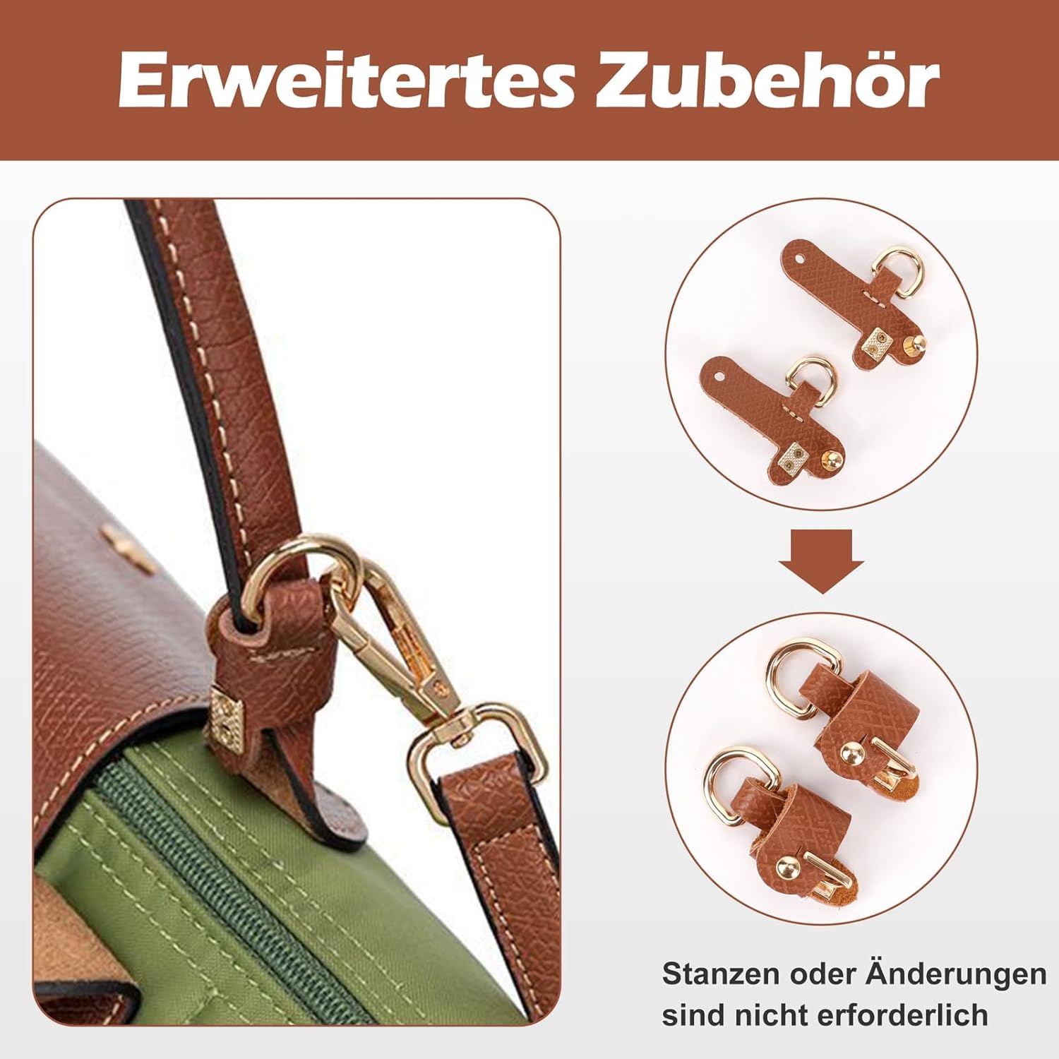 Thumbnail 2 de GADITIEK Bandolera para Longchamp Mini Ajustable