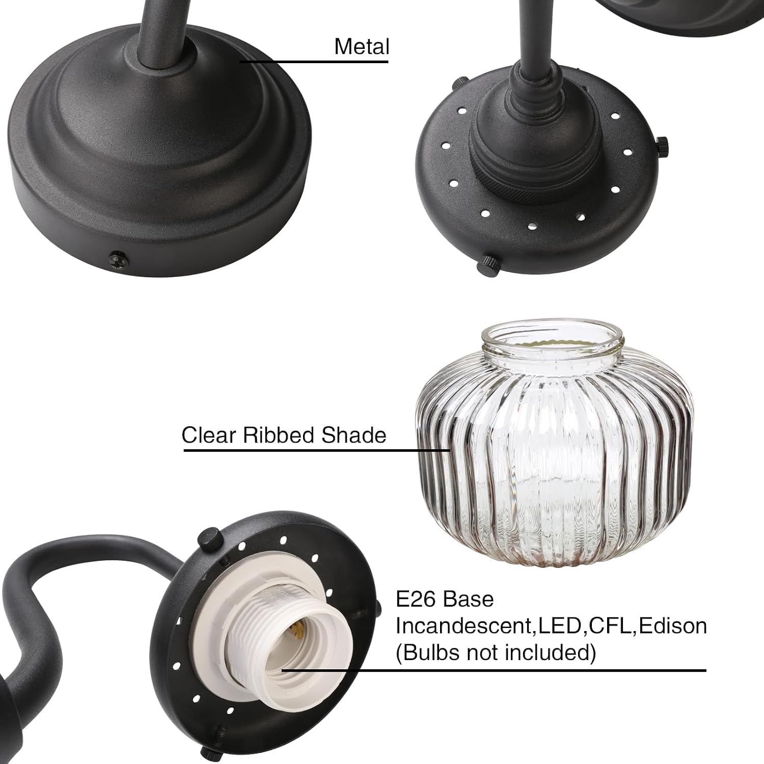 Thumbnail 6 de Permo wall sconce with E26 base