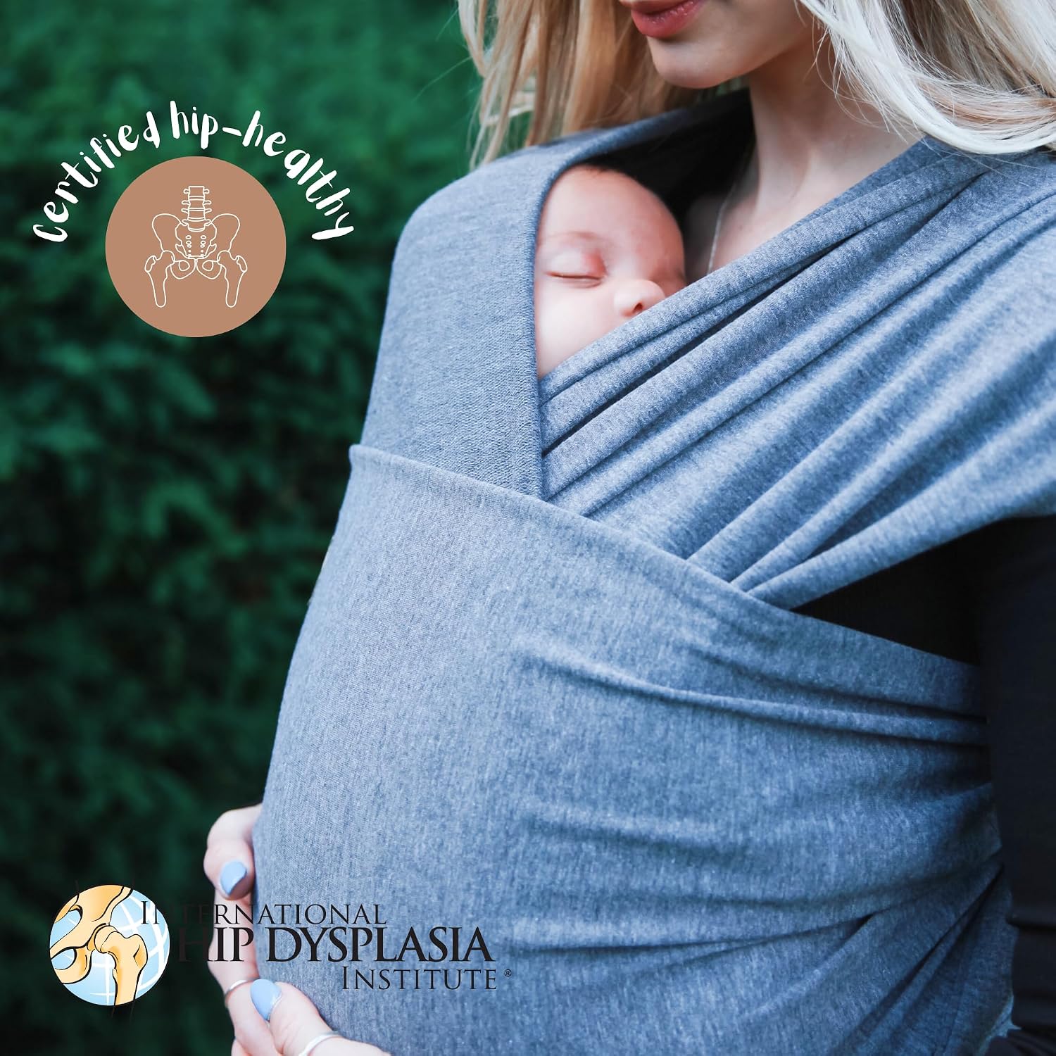 Detalle 2 de Baby Sling Wrap Newborn to Toddler Carrier 7-35lb — baby carrier 👶