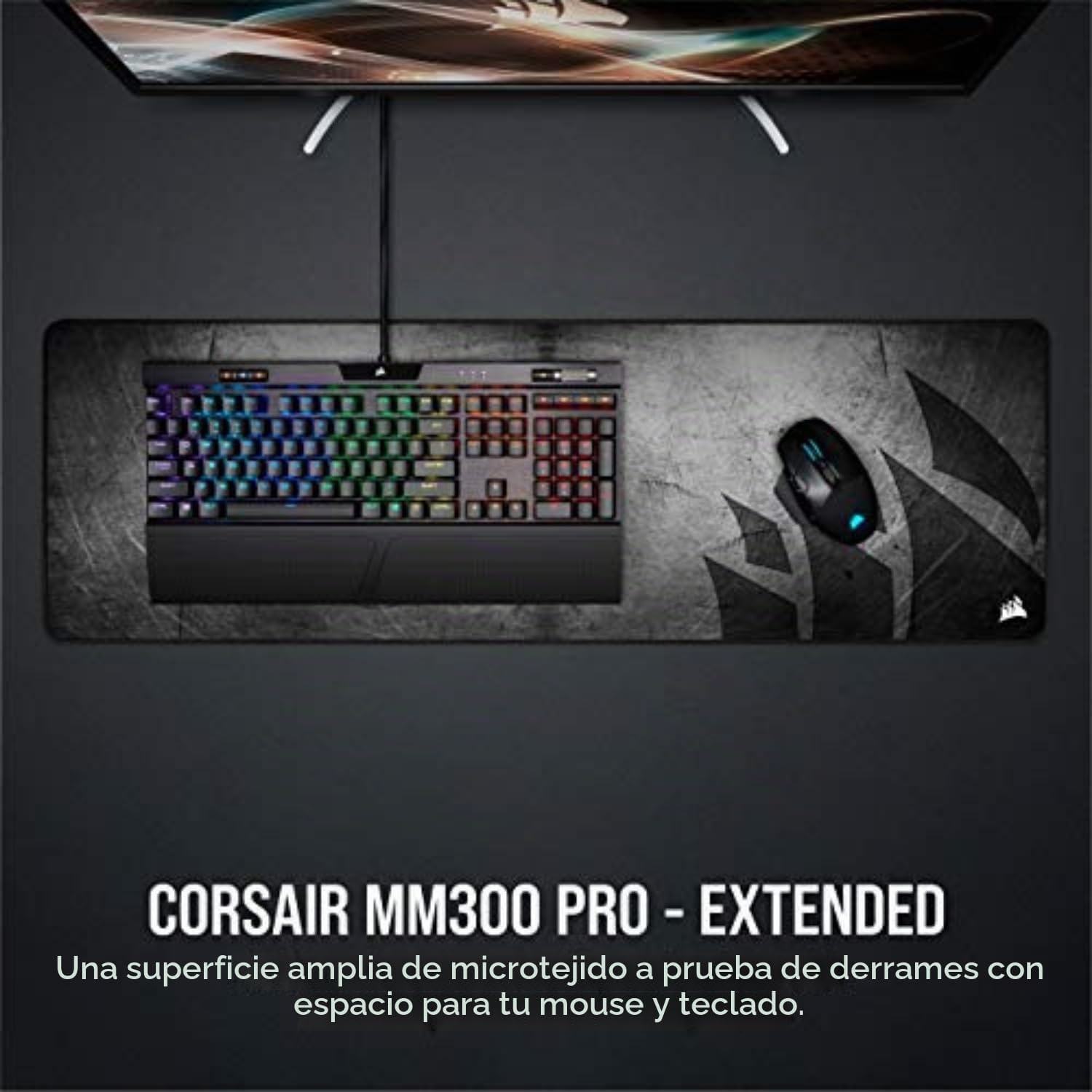 Thumbnail 1 de Corsair MM300 PRO Alfombrilla Gaming Antideslizante 🖱