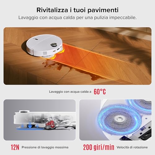 Thumbnail 6 de Roborock Qrevo Curv 2 Pro: robot aspirapolvere lavapavimenti con LDS retrattile