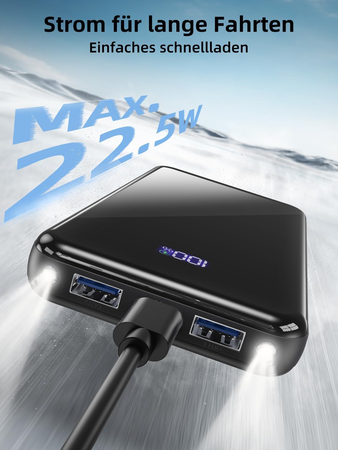 Detalle 2 de Powerbank 20000mAh Schnellladefunktion 🔌
