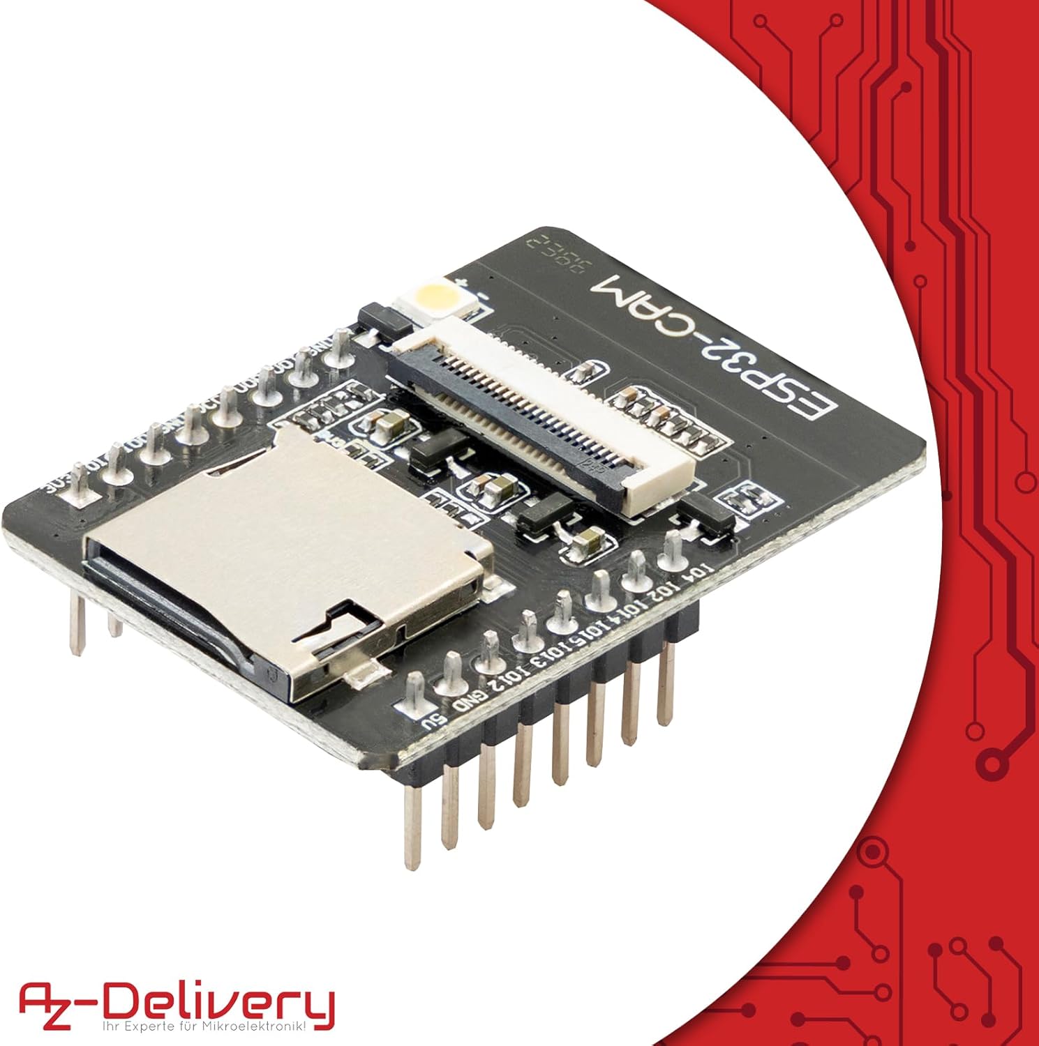 Thumbnail 5 de AZ-Delivery Module ESP32-CAM avec WiFi/Bluetooth et caméra, compatible Arduino