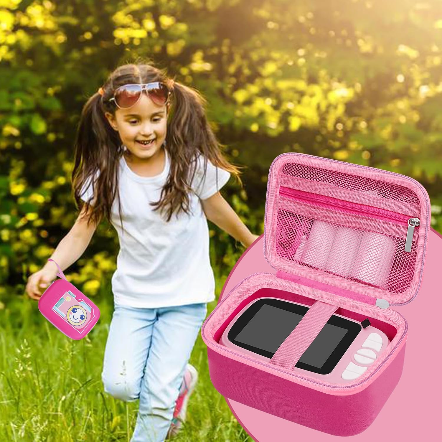 Thumbnail 6 de Custodia per Macchina Fotografica Istanta per Bambini Misilmp – Rosa (solo custodia), dimensioni compatibili