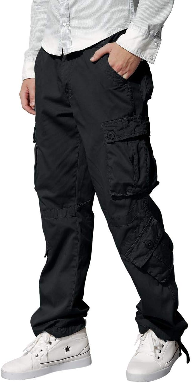 Detalle de Match Men's Cargo Pants 100% Cotton