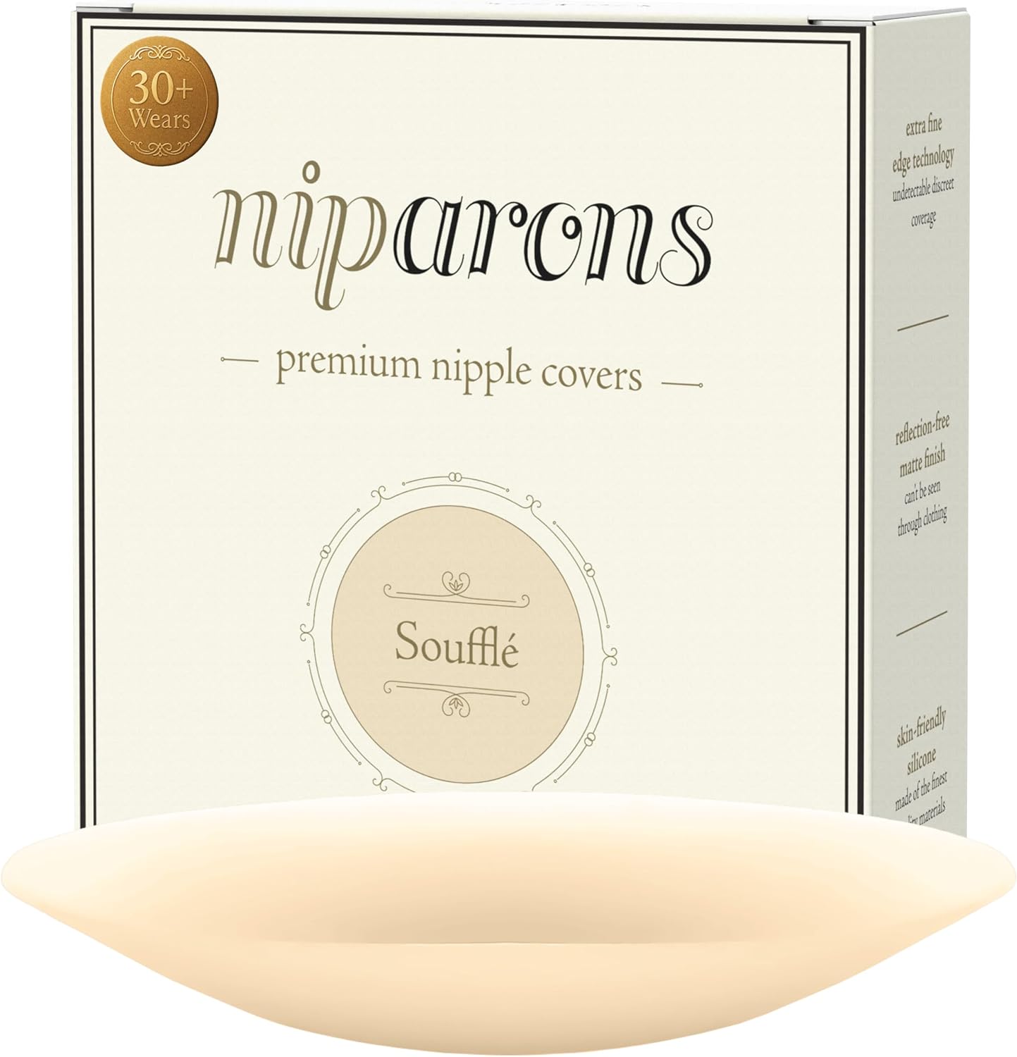 Detalle de Niparons Premium Nipple Covers - Invisible Adhesive Reusable Silicone Nipple Covers