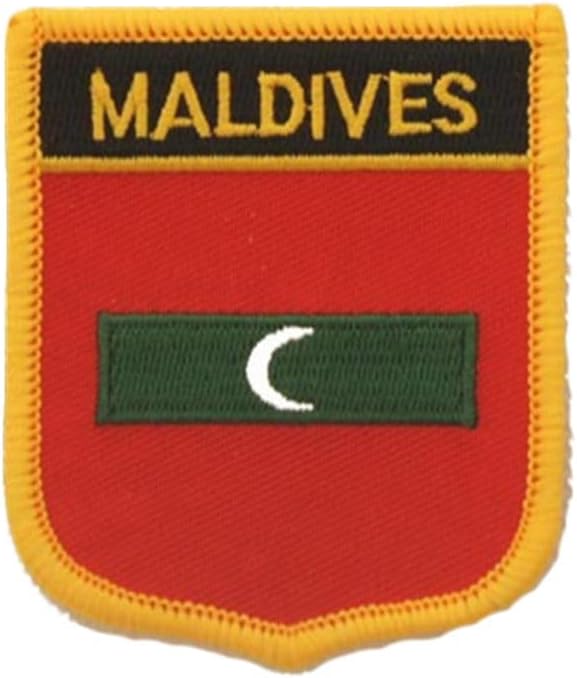 Detalle de Uijokdef Maldives Flag Patch, 2.76 x 2.36 Inch