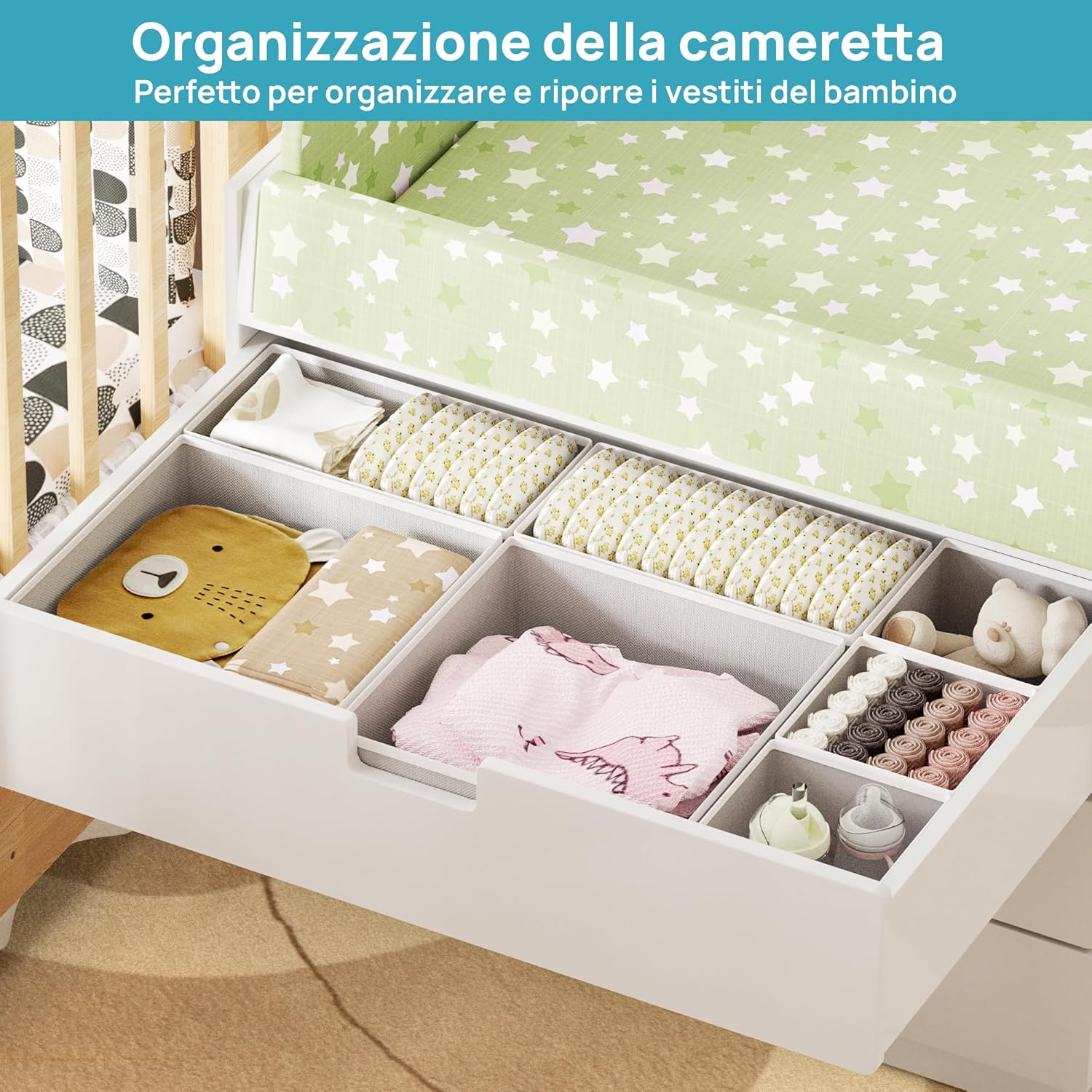 Thumbnail 3 de Vtopmart 12 Pack Drawer Organiser for Underwear