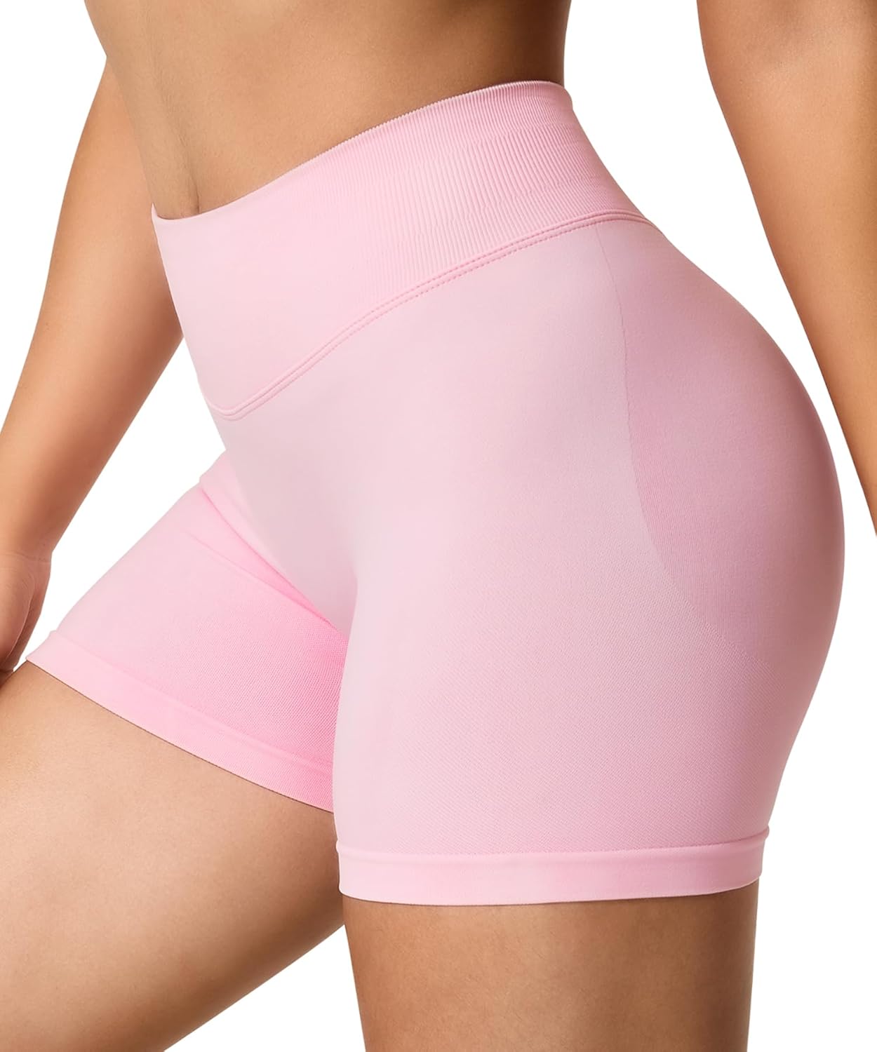 Detalle 2 de TAYOEA Damen Sport Shorts Scrunch Kurze Sporthose – Nahtlos, Push Up, Butt Lifting