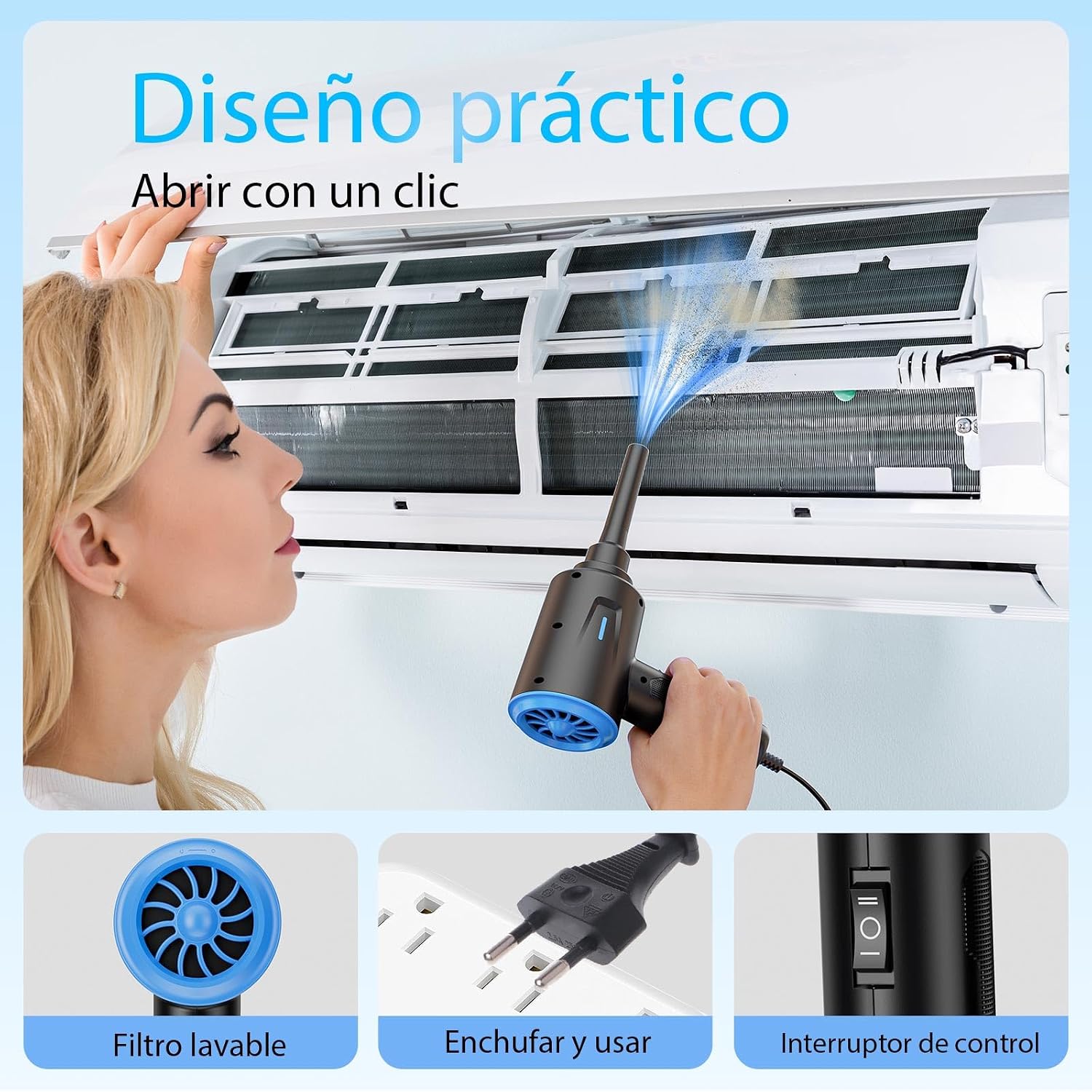Detalle 2 de Soplador de Polvo Eléctrico Goweto 5.74oz