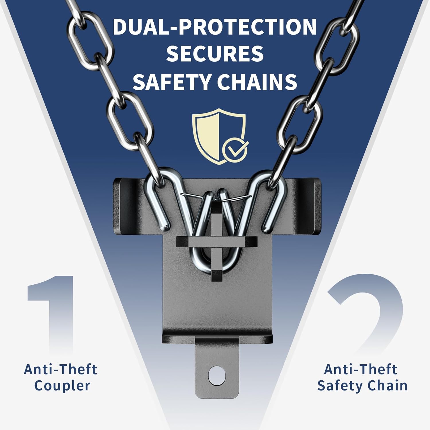Thumbnail 4 de NUOVEPE 2 5/16 Inch Trailer Lock with Dual-Defense Vault Seal