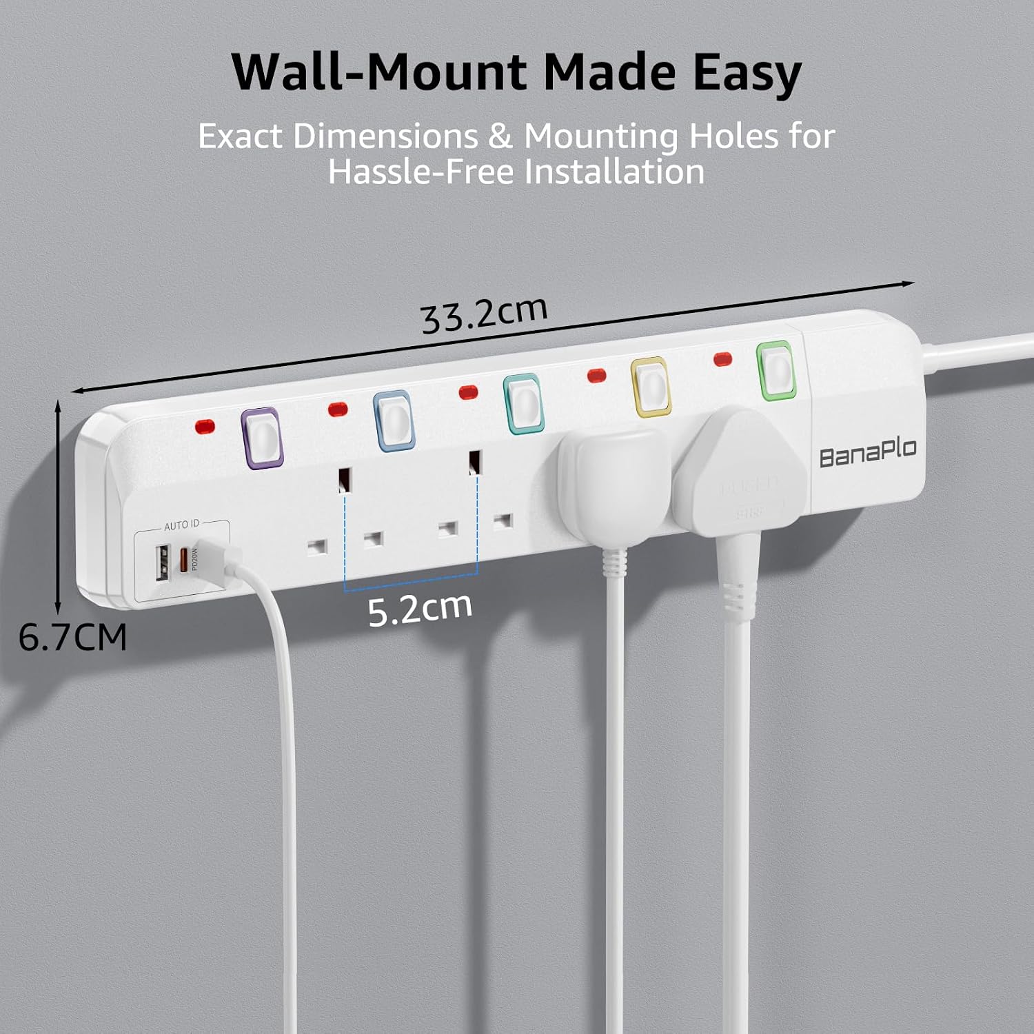 Thumbnail 5 de Banaplo 7-in-1 Extension Lead USB