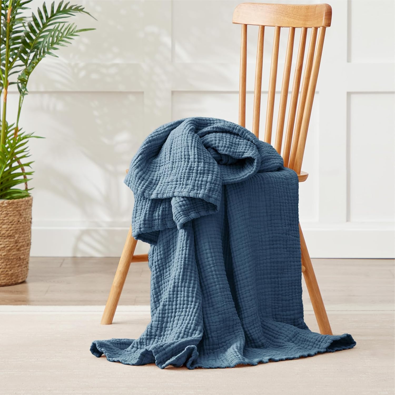 Thumbnail 1 de Cotton Muslin Blanket, 90 x 90