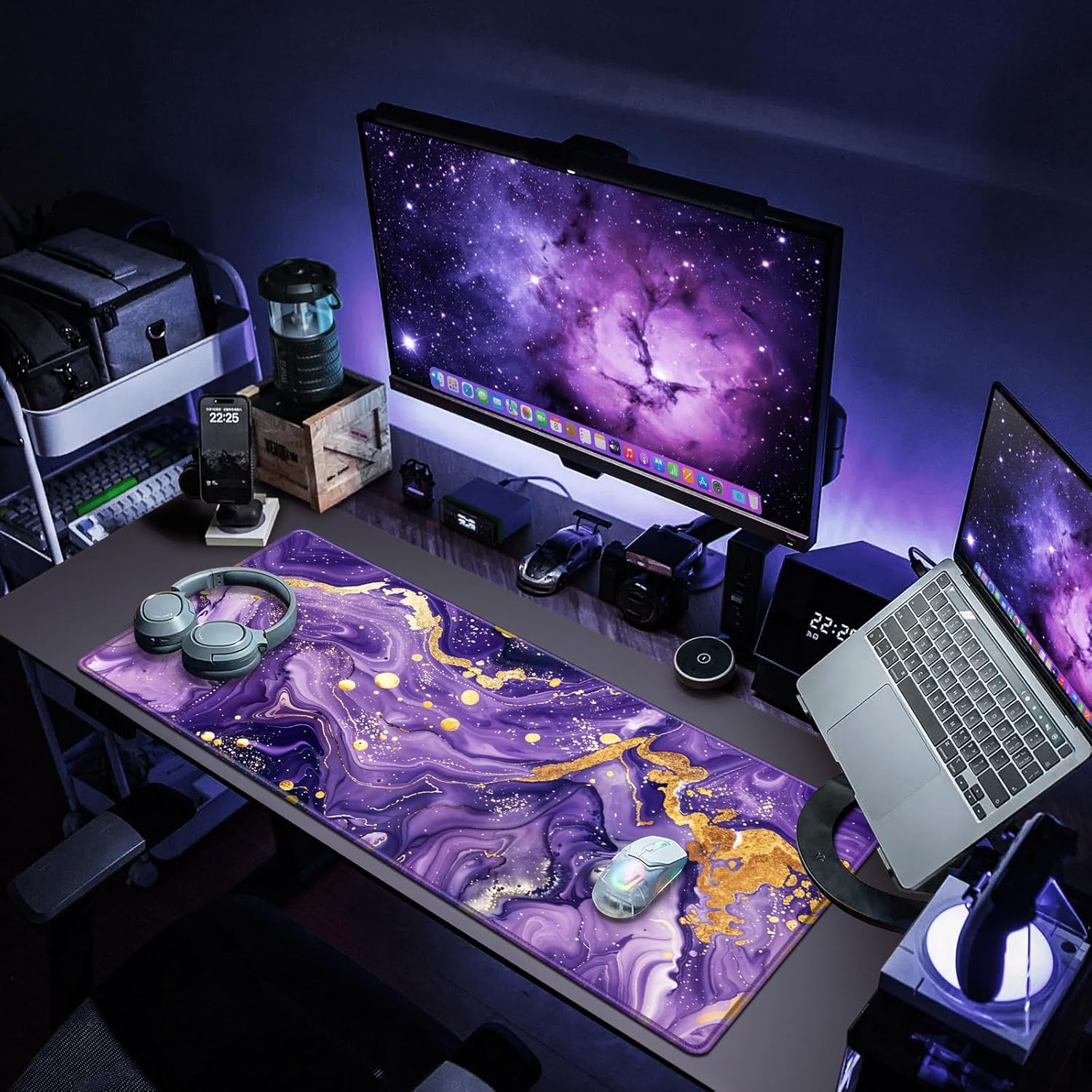 Thumbnail 6 de Abetcabe XXL Mauspad 900 × 400 mm – Großes, geschirmtes Schreibtisch-Upgrade für Gaming und Büro
