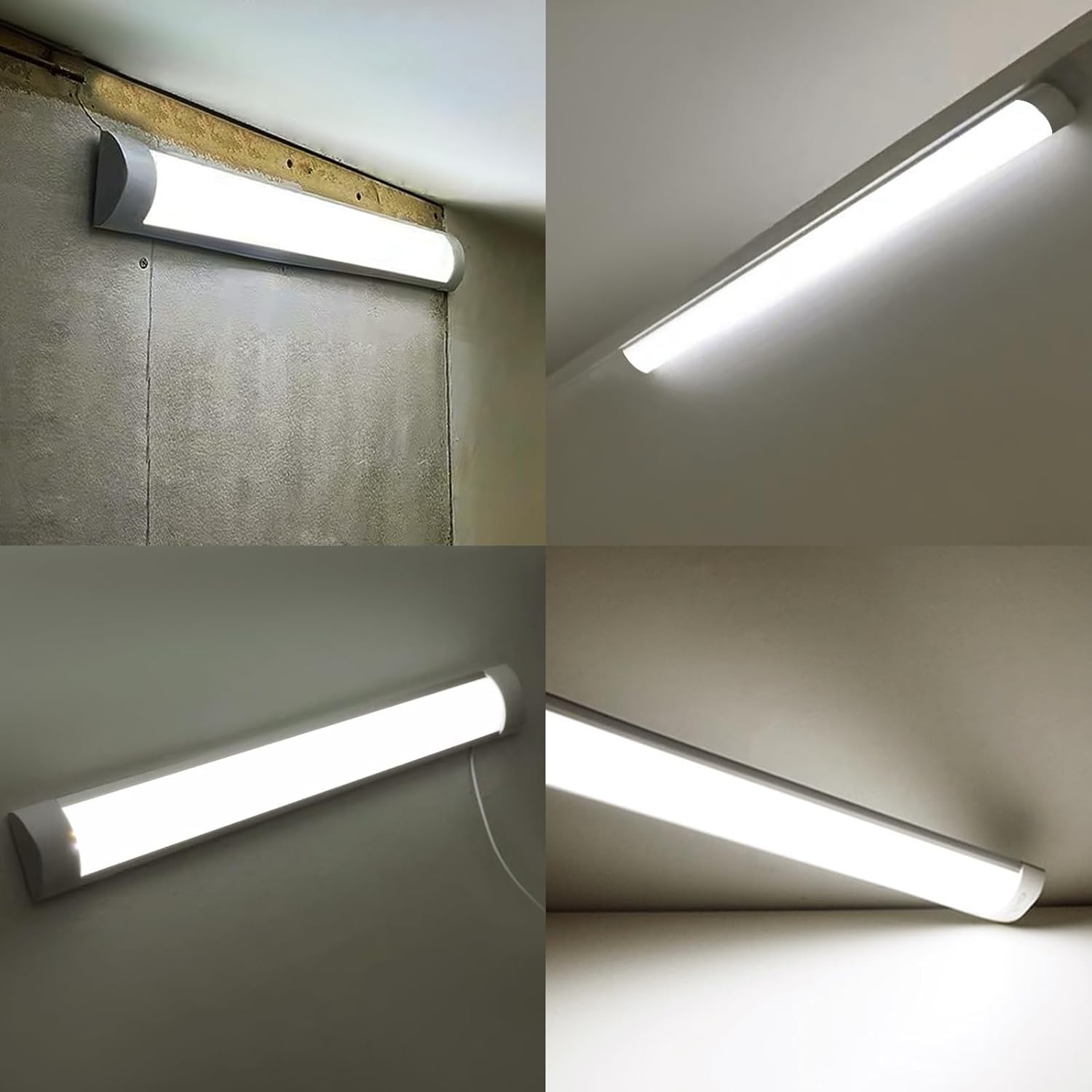 Thumbnail 5 de HUMIGA 5FT LED Batten Light – 4 Pack, 50W, Slim Low-Profile, IP20, 4000K Neutral White