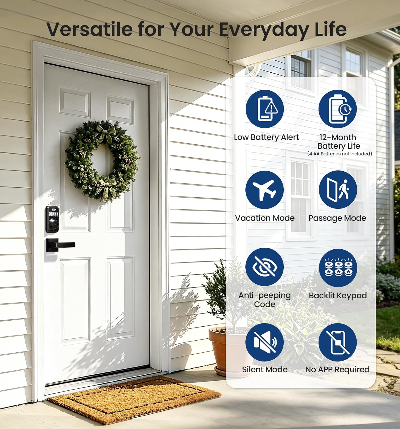 Thumbnail 4 de Veise Keyless Deadbolt Lock DK01-B