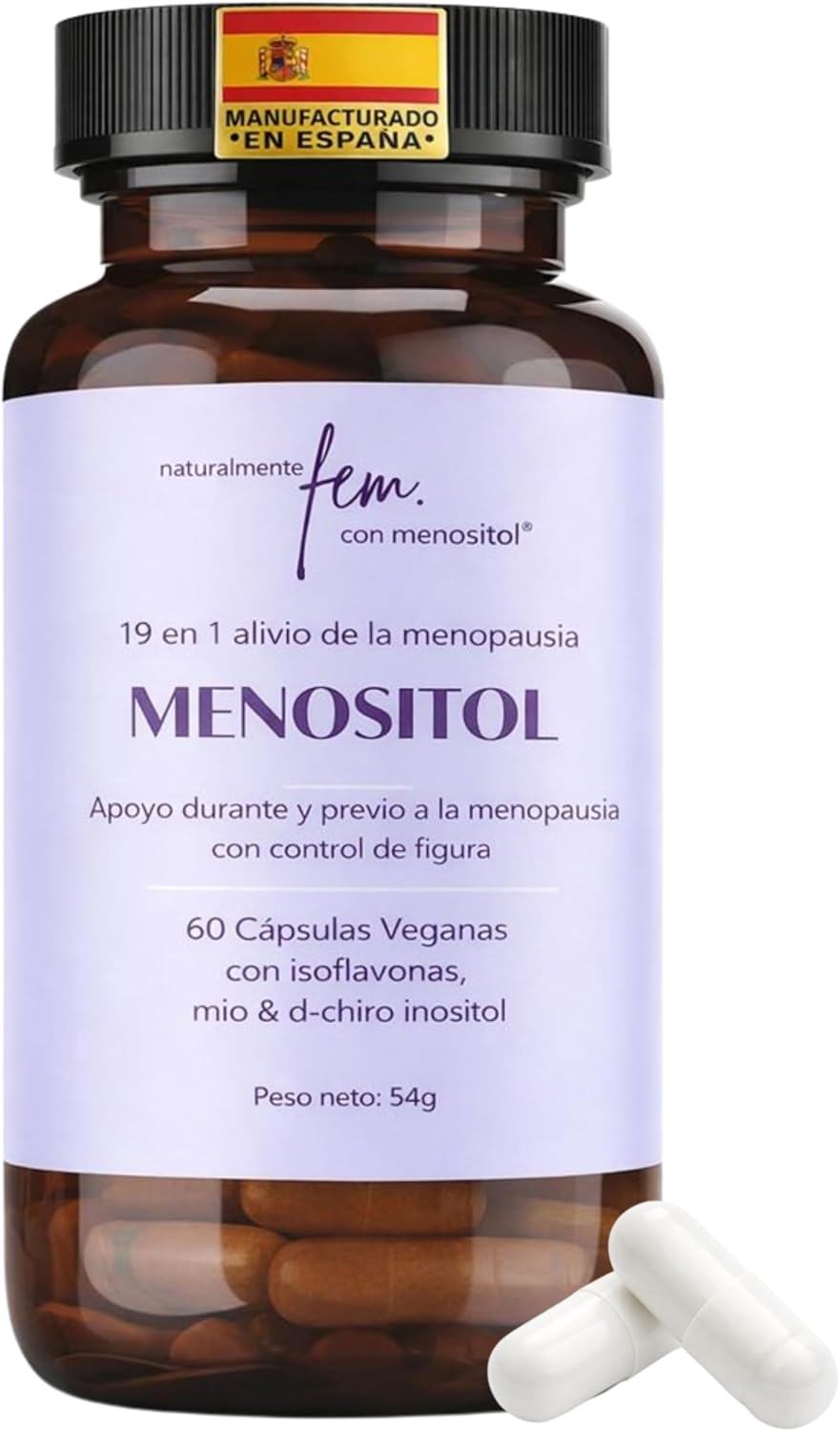 Detalle de QSTA Menositol 19 en 1 Inositol FEM 60 cápsulas