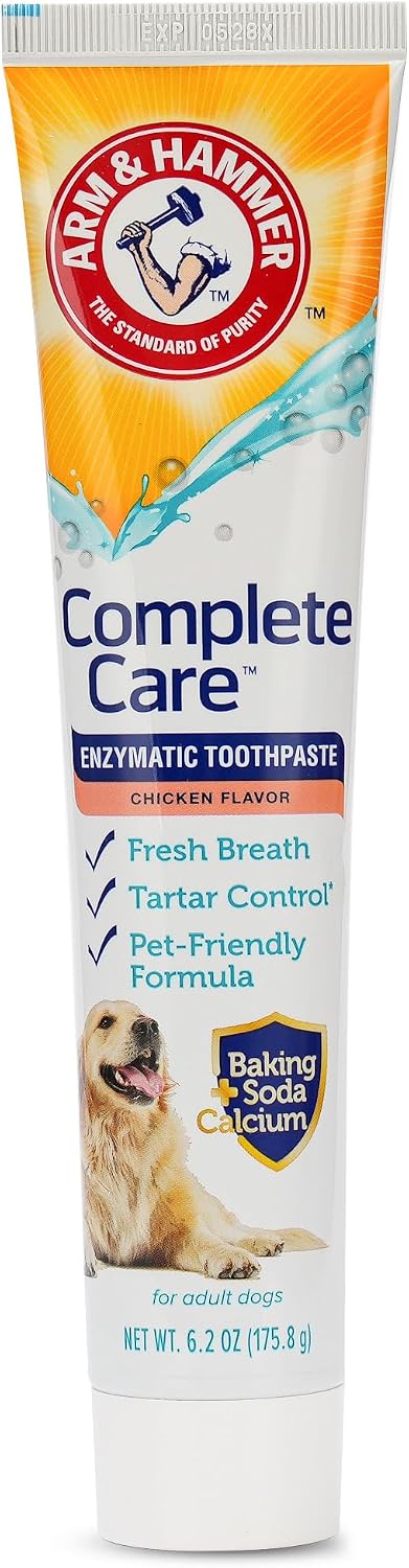 Detalle de ARM & HAMMER コンプリートケア 酵素犬用歯磨き粉 チキン風味・重曹・カルシウム配合 6オンス