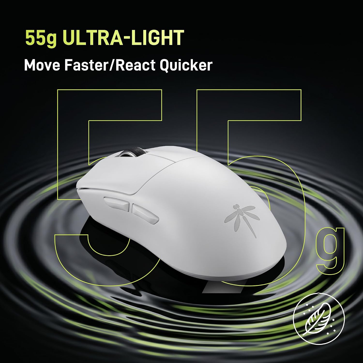 Thumbnail 2 de VGN Dragonfly F1 Pro Wireless Gaming Mouse (49g, PAW3395, up to 26K DPI) — White