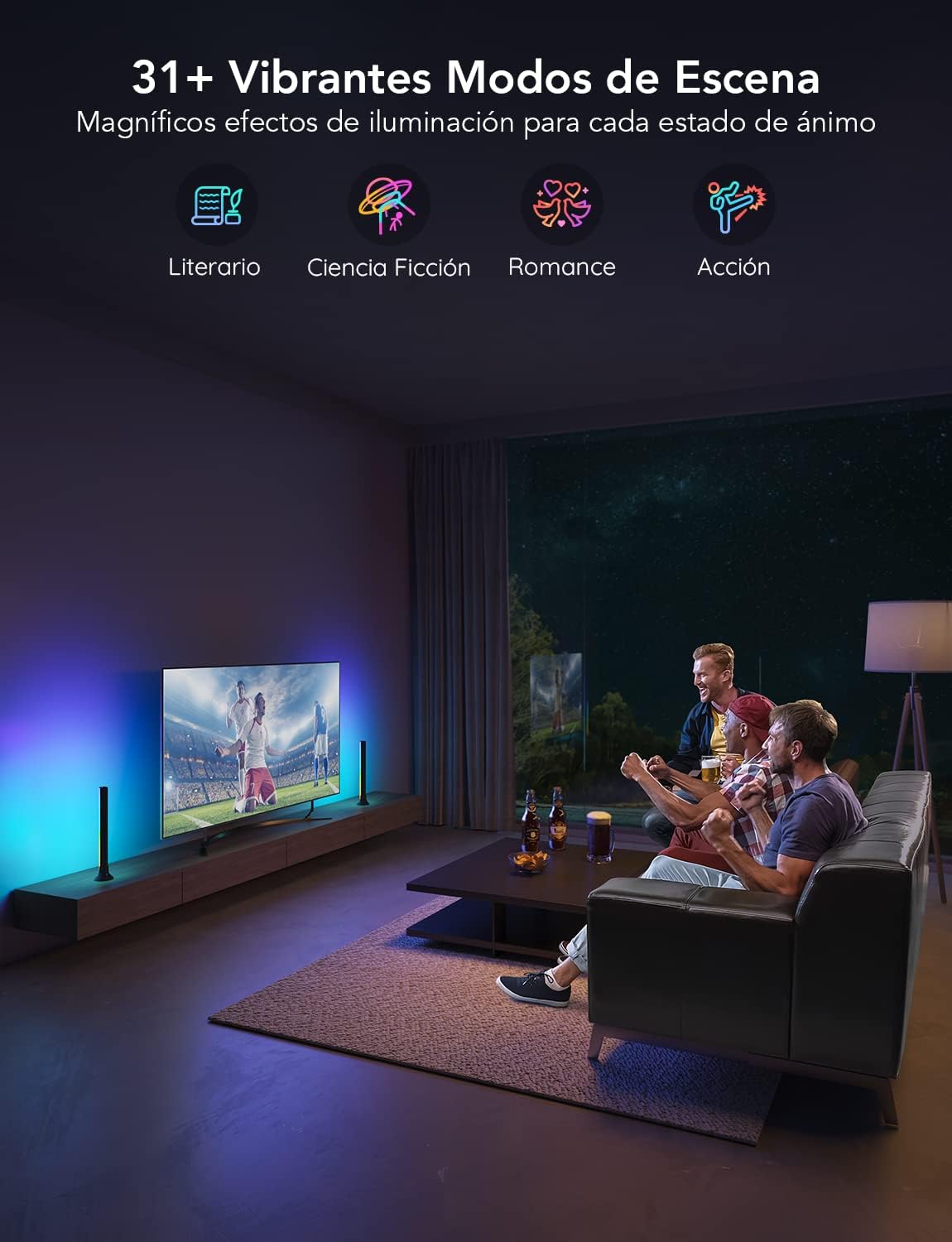 Thumbnail 5 de Govee RGBIC Barras de Luz WiFi para TV, 38cm 🎨