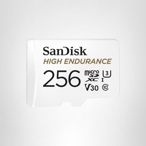 Detalle 1 de SanDisk 256GB High Endurance Video microSDXC Card with Adapter (SDSQQNR-256G-GN6IA)