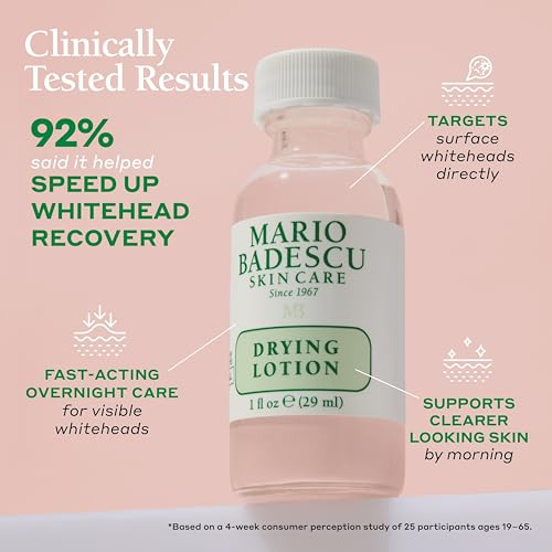 Detalle 2 de Mario Badescu Drying Lotion for All Skin Types – Overnight Spot Treatment with Salicylic Acid and Sulfur