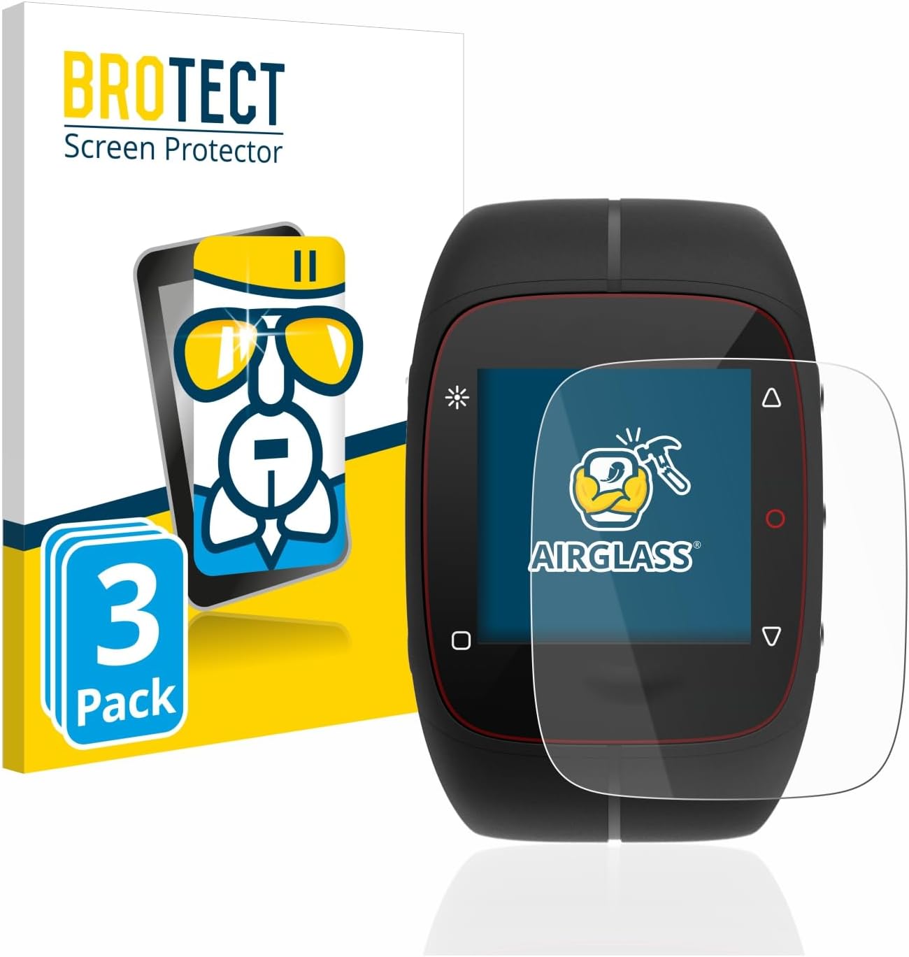 Thumbnail 6 de Brotect Pellicola Protettiva Vetro AirGlass per Polar M400 / M430 – Durezza 9H, Anti-Impronte, Made in Germany