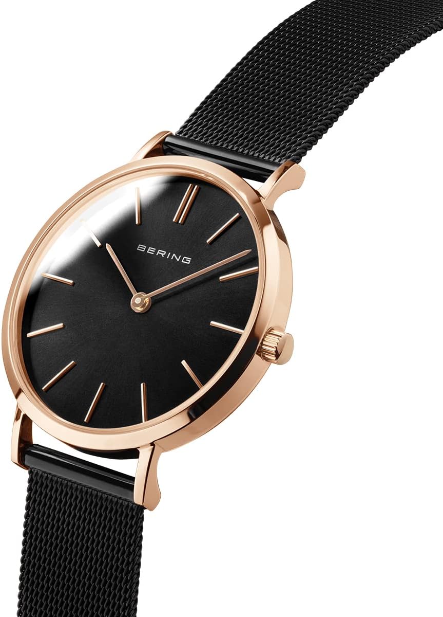 Thumbnail 1 de BERING 14134 Montre à Quartz pour Femme – 34 mm, Cadran et Bracelet Milanaise, Verre Saphir