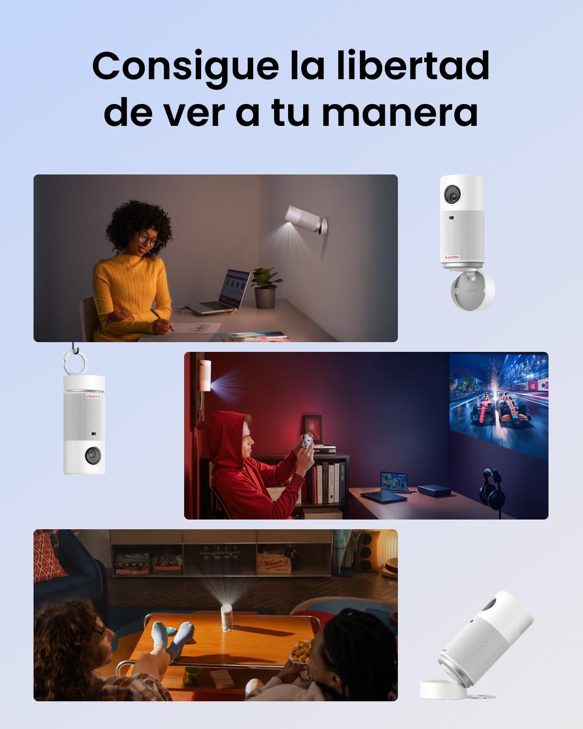 Thumbnail 3 de Nebula Capsule Air Google TV miniproyector 720p