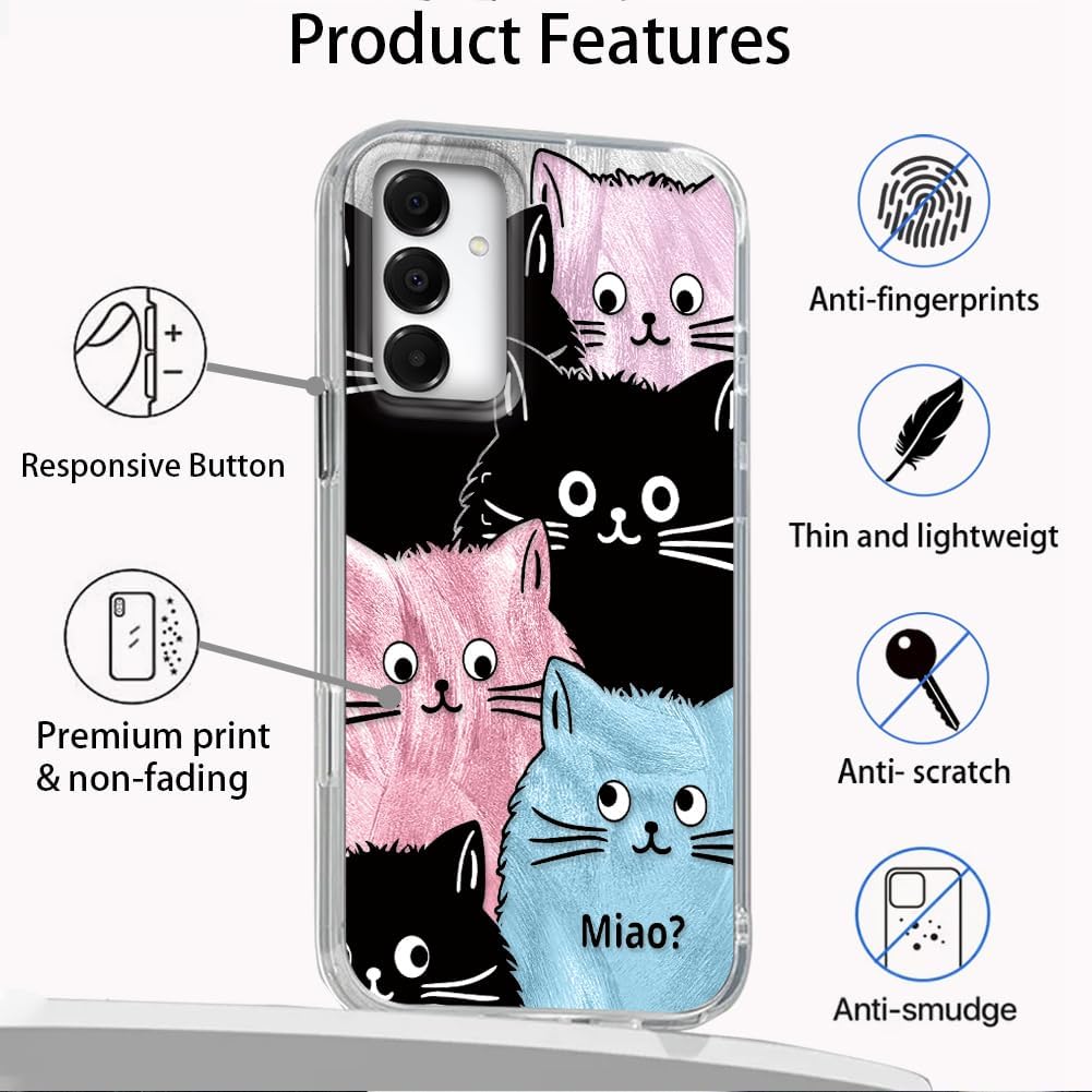 Thumbnail 2 de Tedyhülle Galaxy A15 Hülle – Katze Aesthetic TPU/PC Schutzhülle (6,5 Zoll), Stoßfest und Kratzbeständig