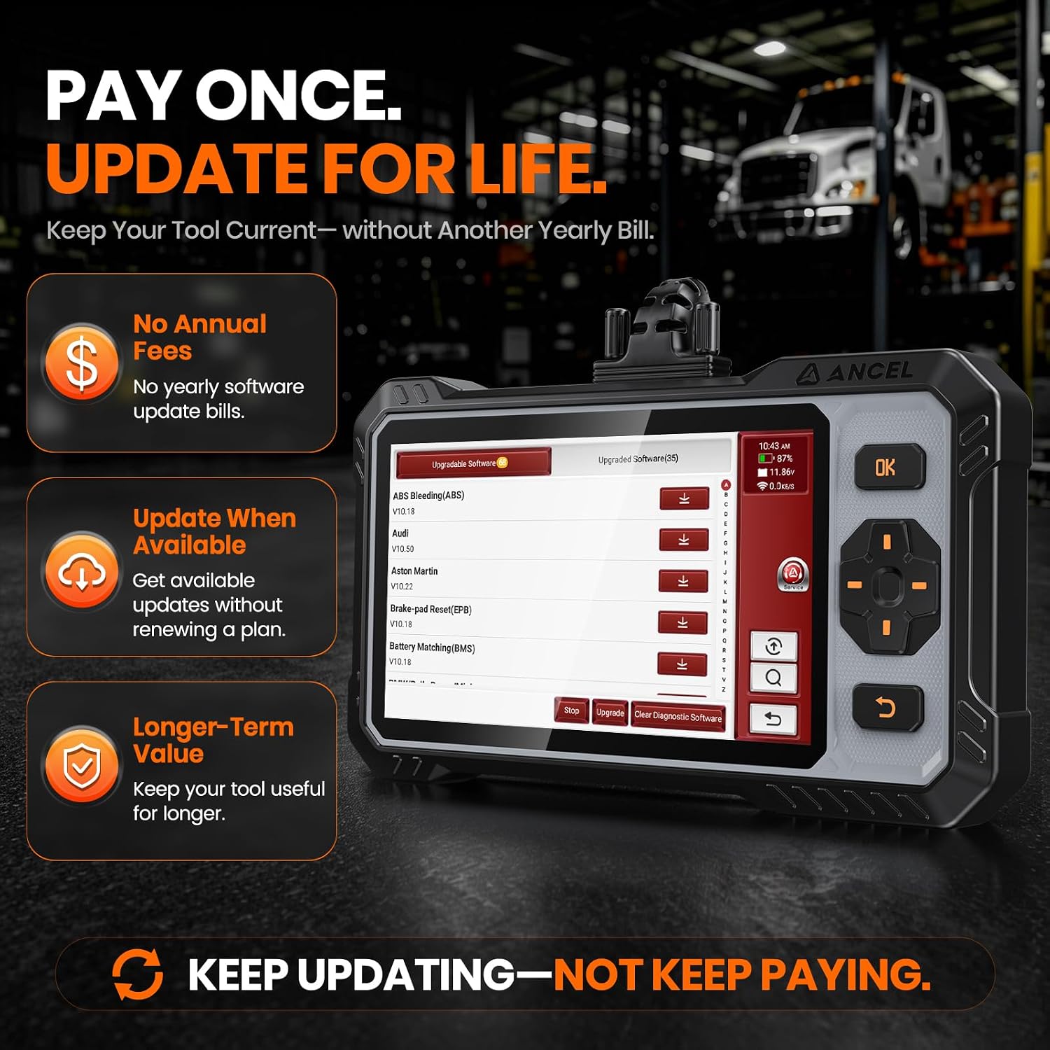 Thumbnail 5 de ANCEL FX6100 OBD2 Scanner 15+ resets