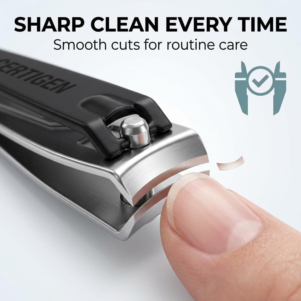 Detalle de Nail Clippers Set 6-Pack: Toenail & Fingernail Clippers for Home and Travel