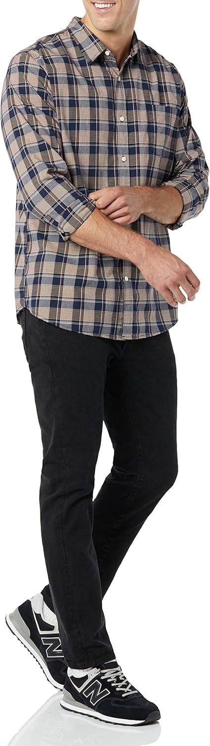 Thumbnail 2 de Amazon Essentials Men's Long-Sleeved Slim-Fit Stretch Poplin Shirt