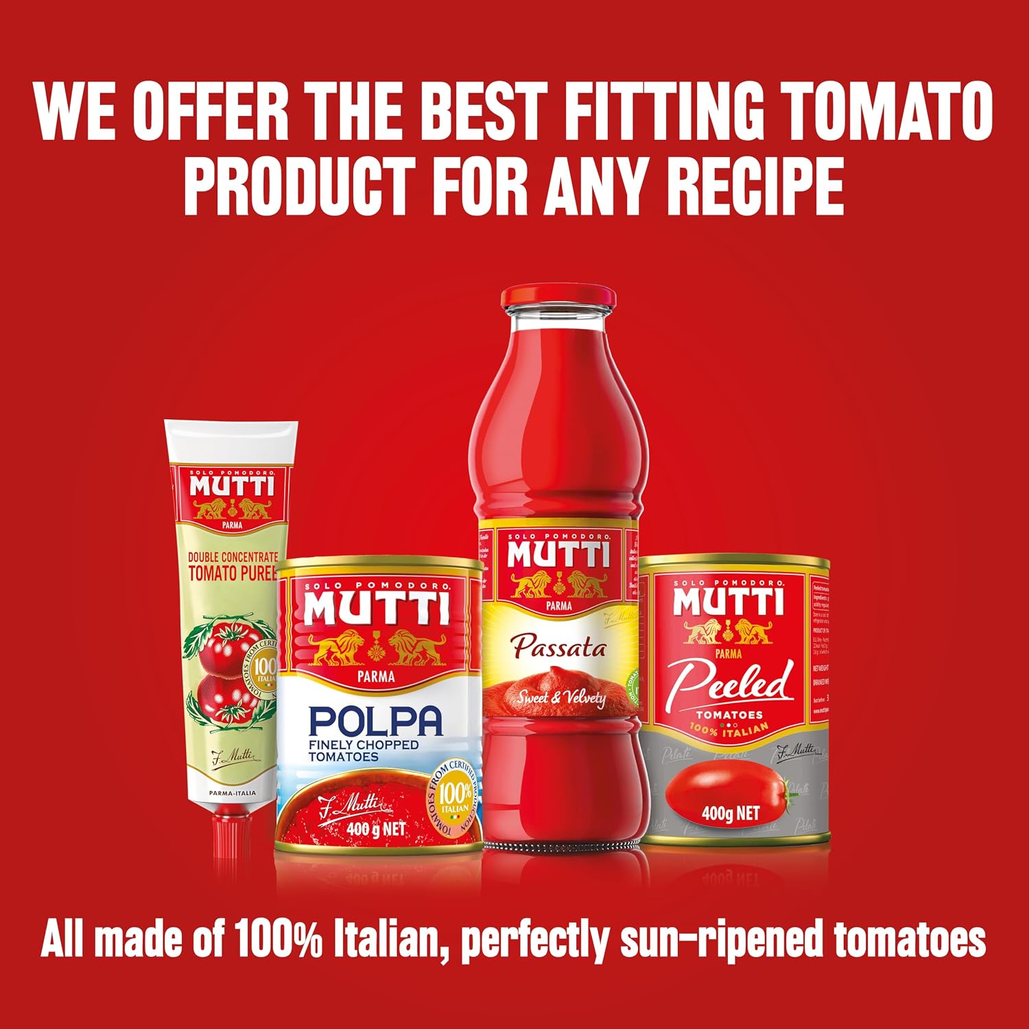 Thumbnail 2 de Mutti Finely Chopped Tomatoes 400g (Pack of 12) – a practical pantry staple