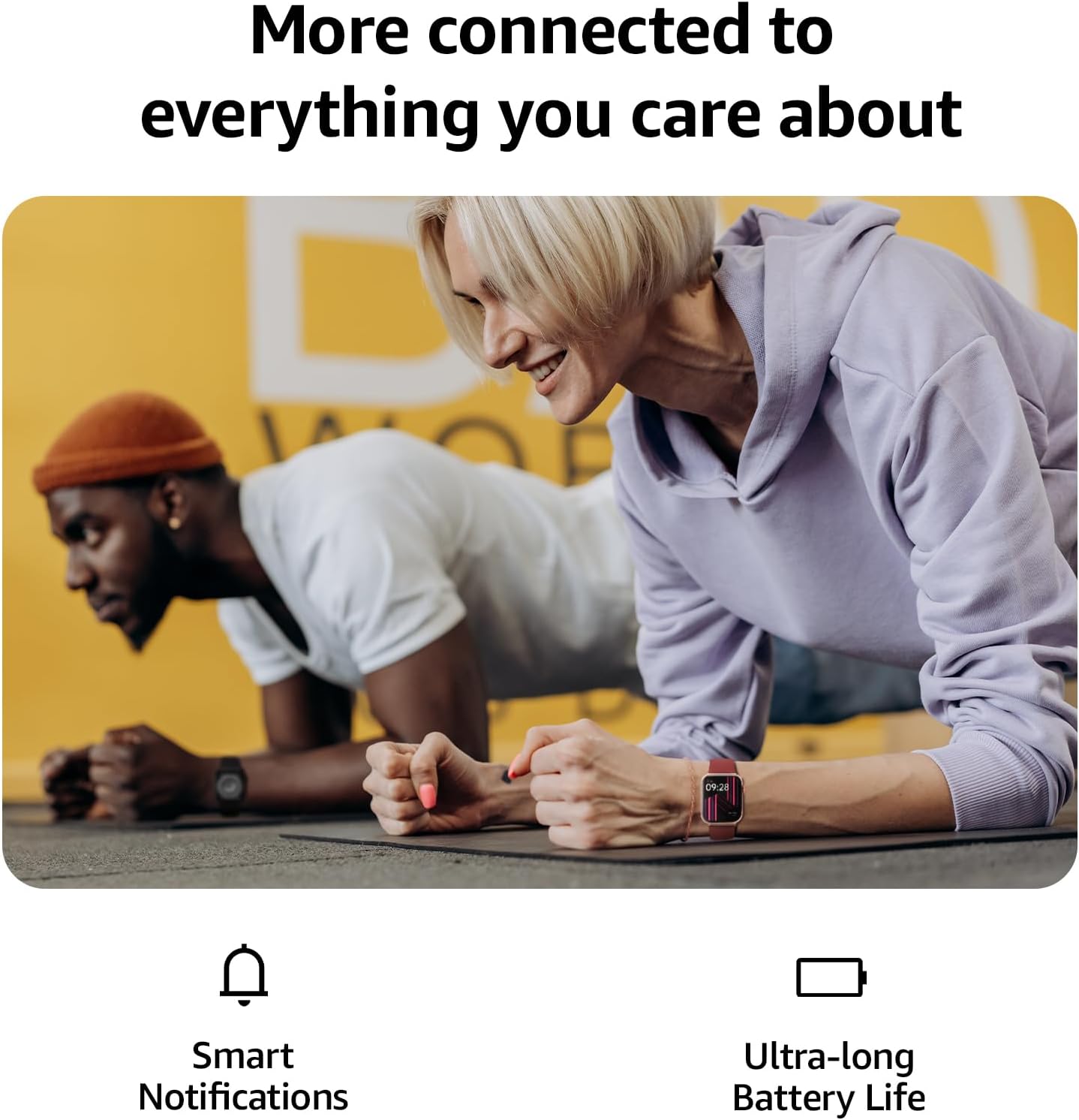 Thumbnail 5 de Smart Watch for Men Women (1.85-inch) with Call Answer/Make, Fitness & Health Tracking, IP68