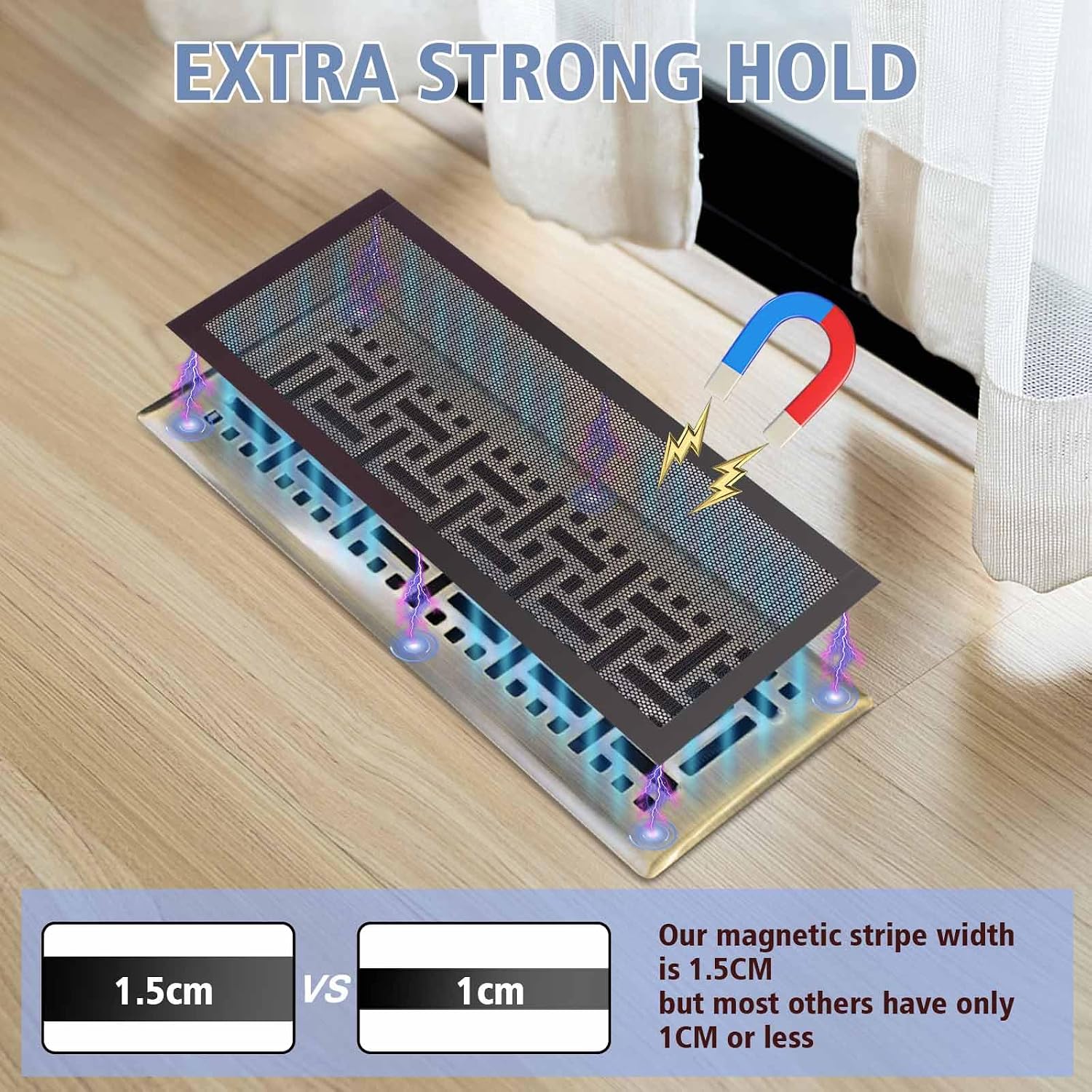 Thumbnail 3 de Magnetic Floor Vent Cover 4-Pack