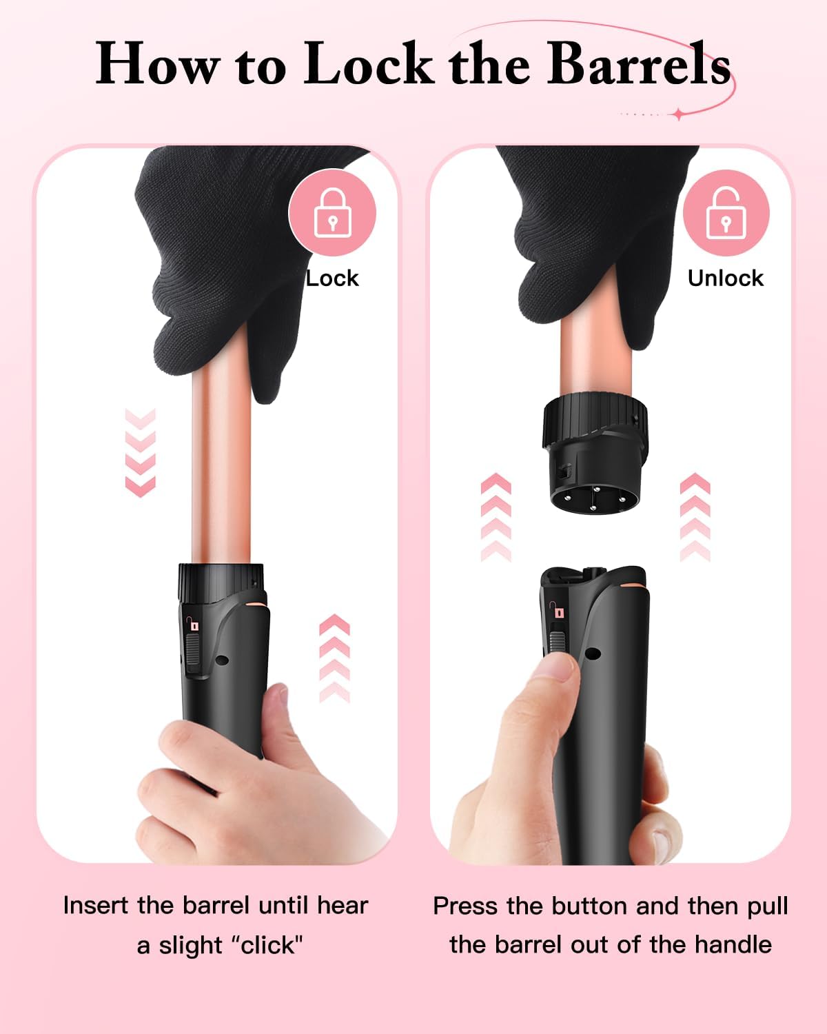 Thumbnail 6 de BESTOPE PRO 5 in 1 Beach Waver Hair Curler: 9–32mm Ceramic Wand Set for Natural Waves