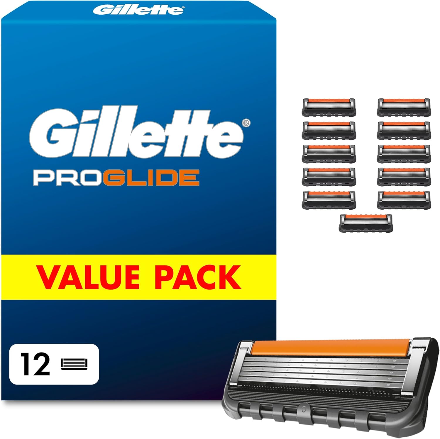 Detalle de Gillette Proglide Rasierklingen 12 Ersatzklingen