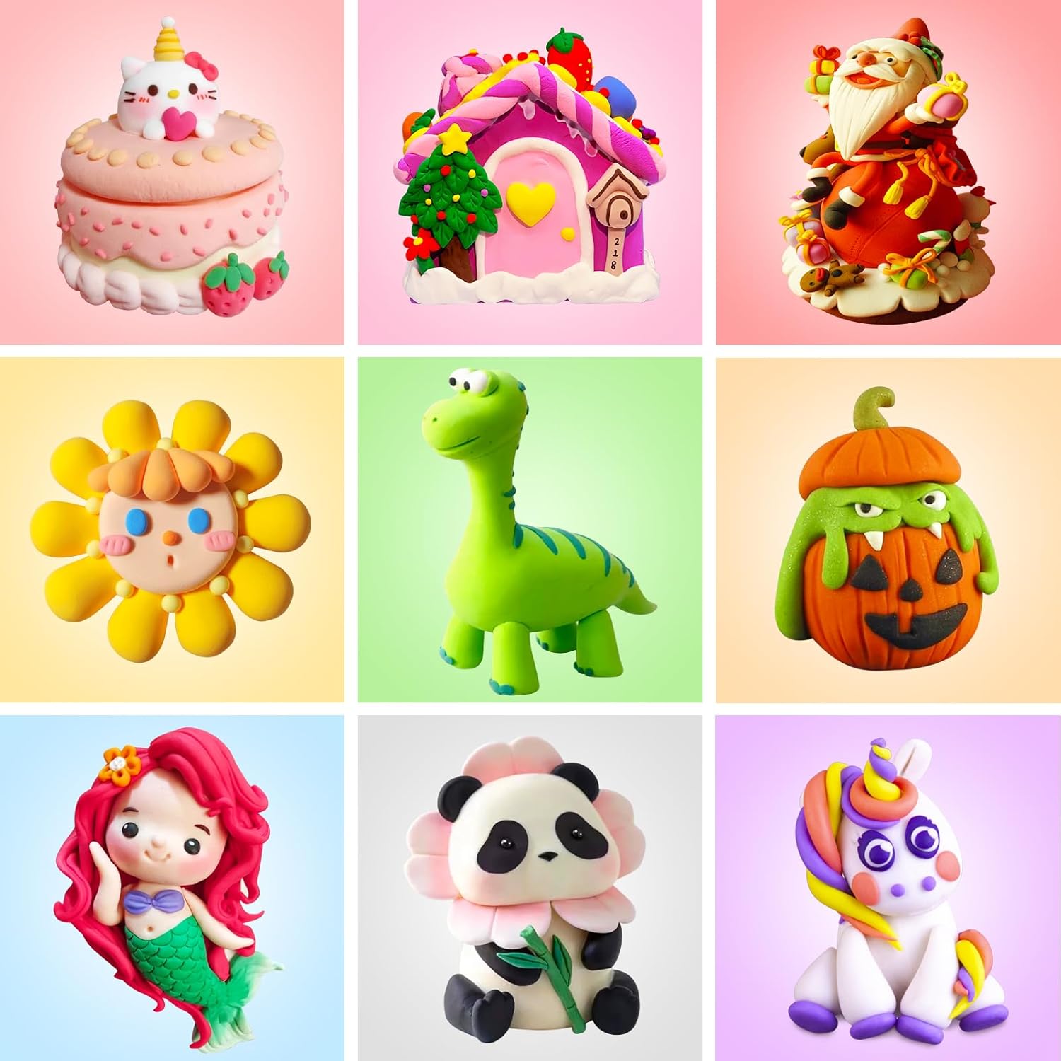 Detalle 2 de TicKiddos 36-colour air dry clay set, 72 bags 🎨