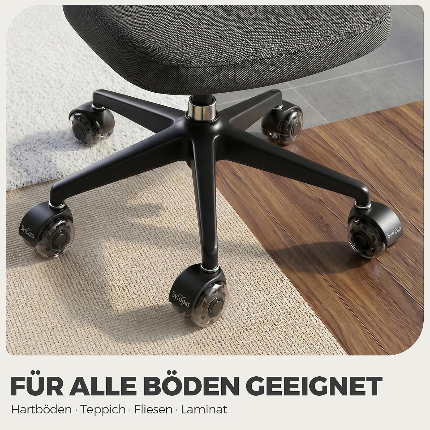 Detalle de Sytopia 5er Rollen Bürostühle 317 kg